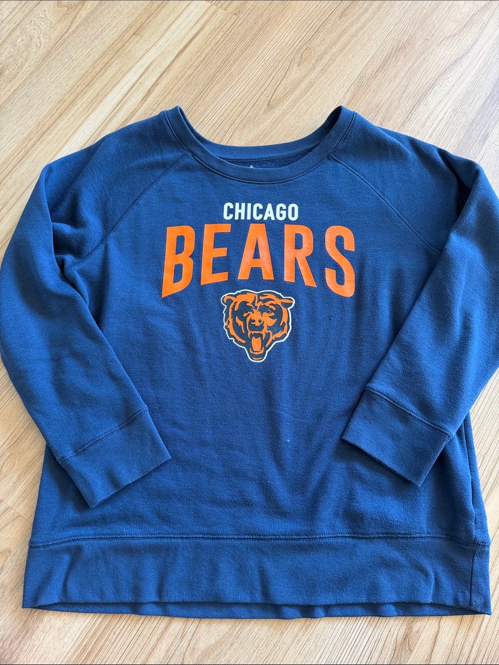 Chicago Bears Navy Crewneck Pullover Sweatshirt -